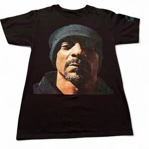 Men’s Snoop Dogg Death Row T-Shirt Rap Hip Hop Full Face Graphic Size S